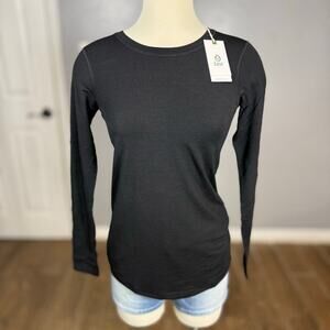 Tasc Performance Elevation Merino Base Layer Long Sleeve, Black, XS